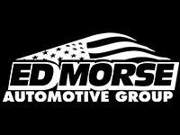 ed morse automotive group flag logo reverse black/white